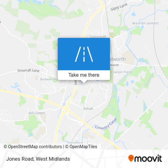 Jones Road map