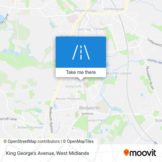 King George's Avenue map