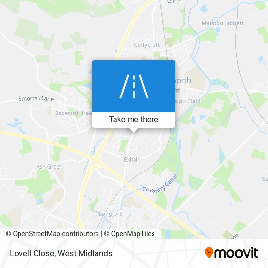 Lovell Close map
