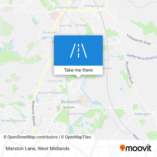 Marston Lane map