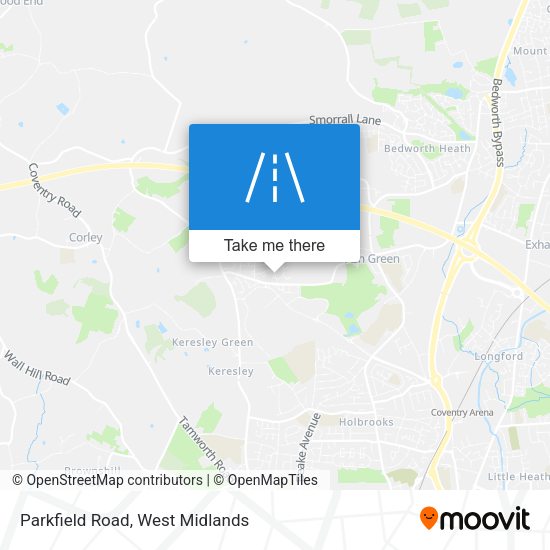 Parkfield Road map