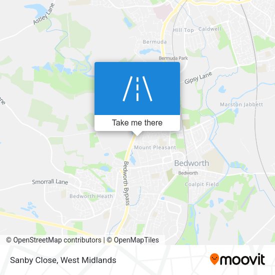 Sanby Close map