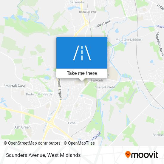 Saunders Avenue map