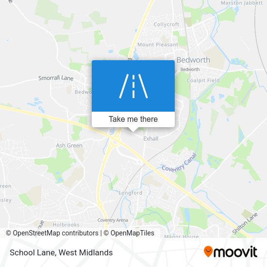 School Lane map