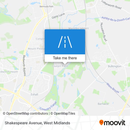 Shakespeare Avenue map