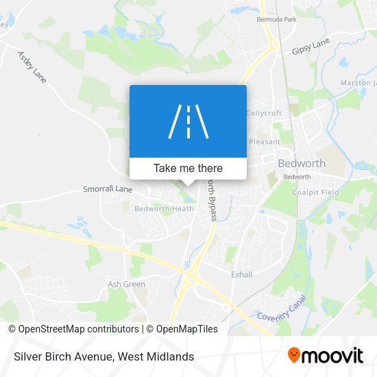 Silver Birch Avenue map