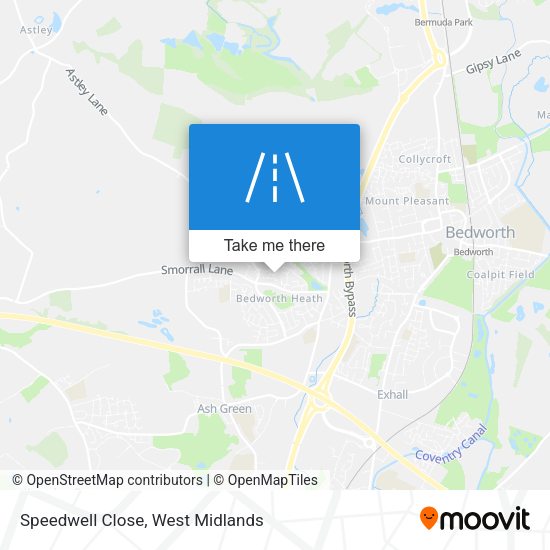 Speedwell Close map