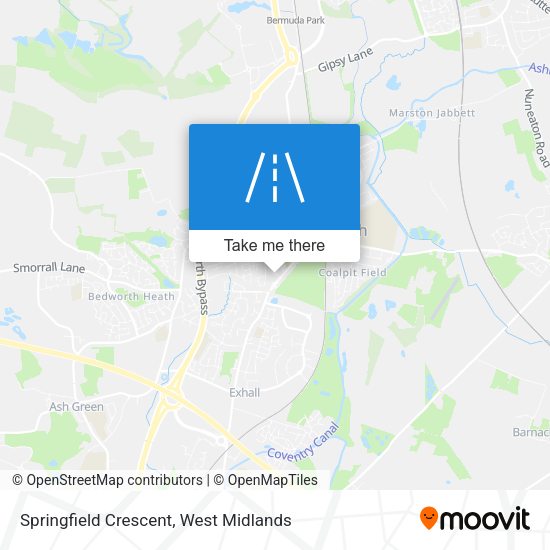 Springfield Crescent map