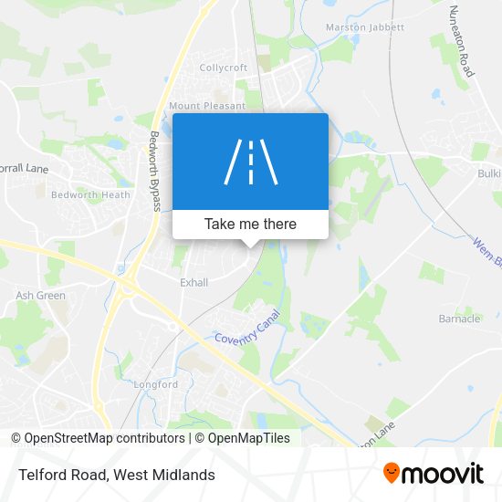 Telford Road map