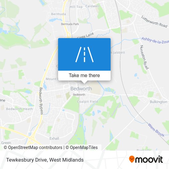 Tewkesbury Drive map