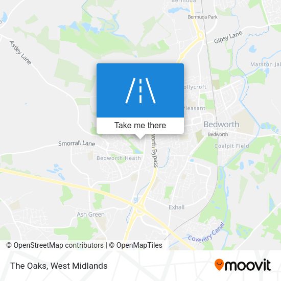The Oaks map
