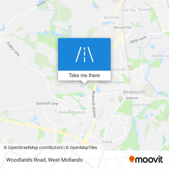 Woodlands Road map