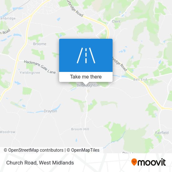 Church Road map