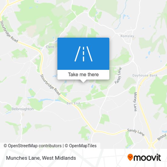 Munches Lane map