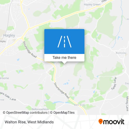 Walton Rise map