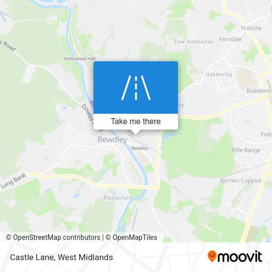 Castle Lane map