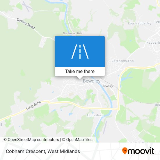 Cobham Crescent map