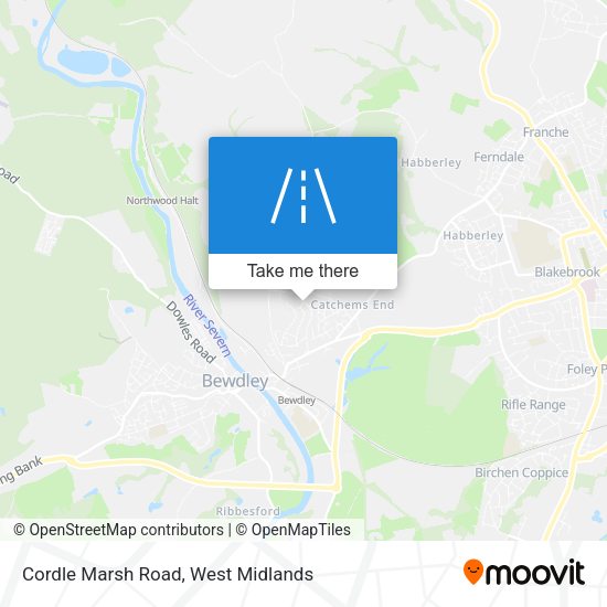 Cordle Marsh Road map