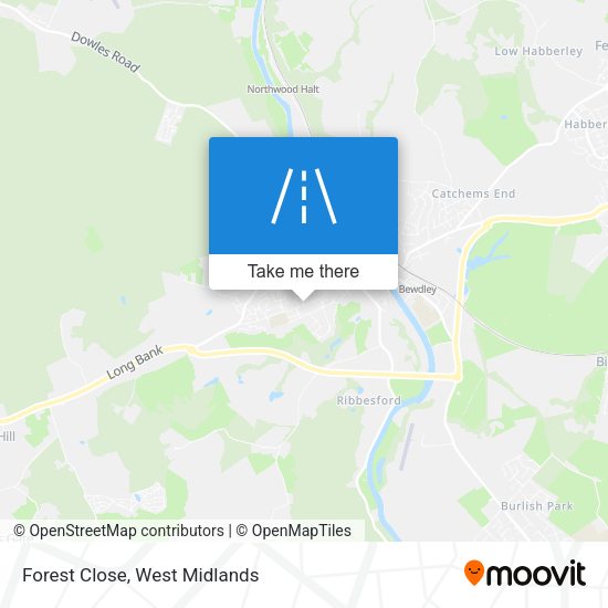 Forest Close map