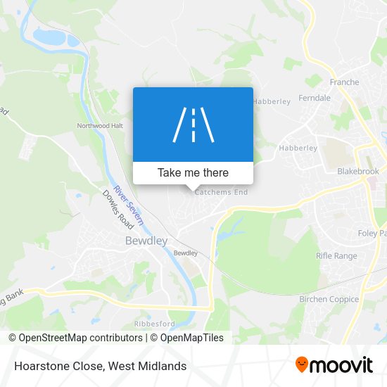 Hoarstone Close map
