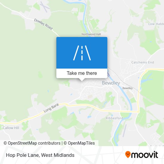 Hop Pole Lane map