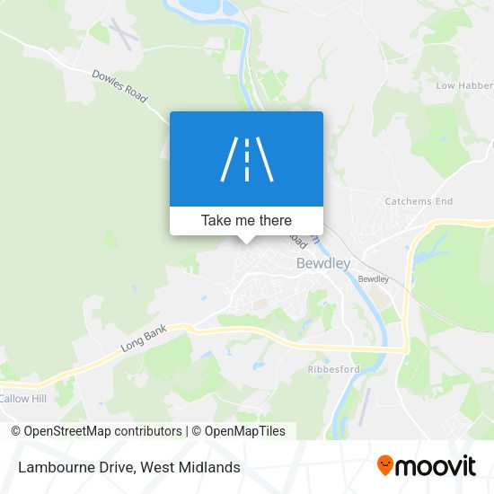 Lambourne Drive map