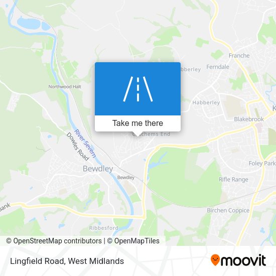 Lingfield Road map