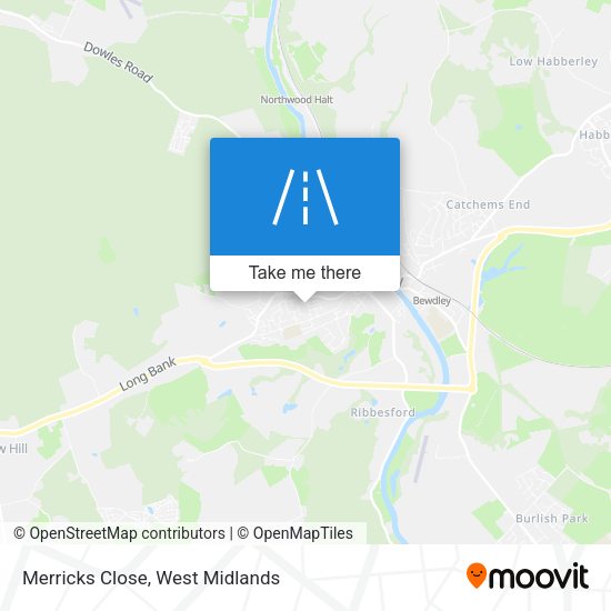 Merricks Close map