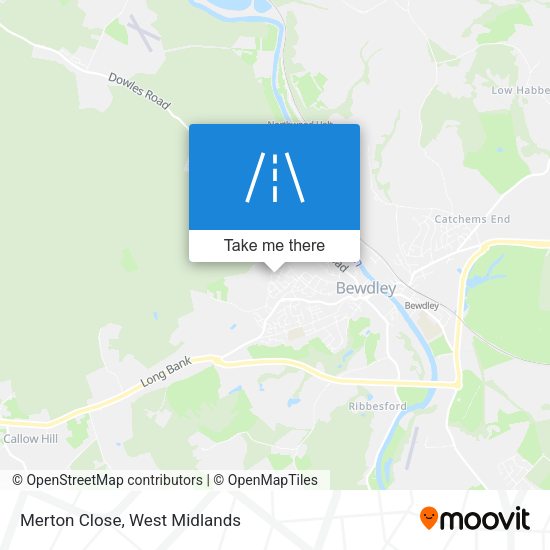 Merton Close map