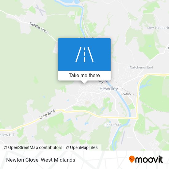 Newton Close map