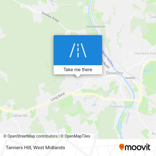 Tanners Hill map