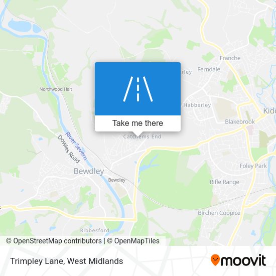 Trimpley Lane map