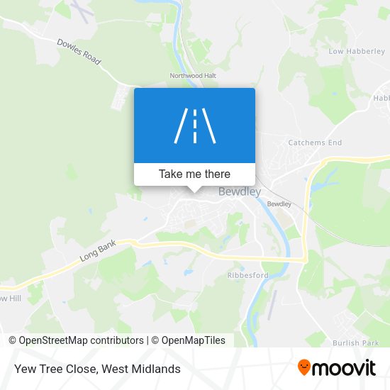Yew Tree Close map