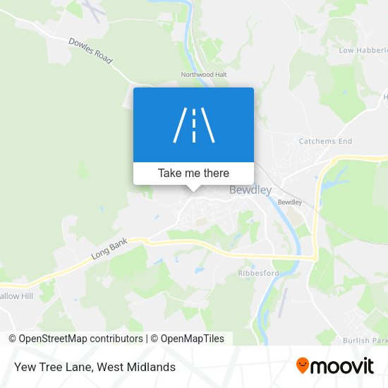 Yew Tree Lane map