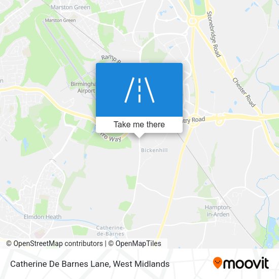 Catherine De Barnes Lane map
