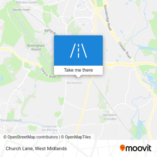 Church Lane map