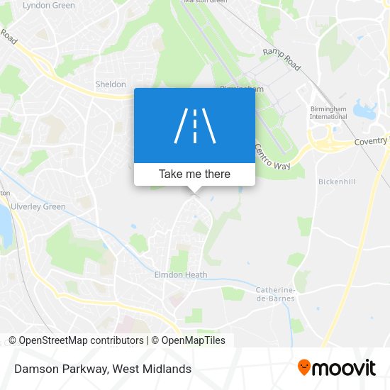 Damson Parkway map