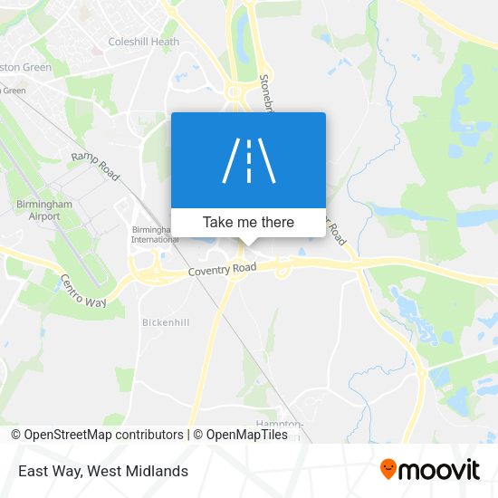 East Way map