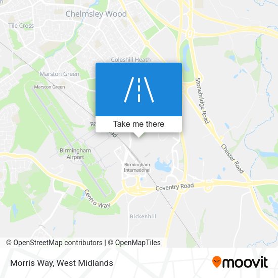 Morris Way map