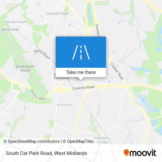 South Car Park Road map