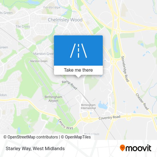 Starley Way map