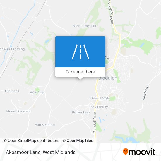 Akesmoor Lane map
