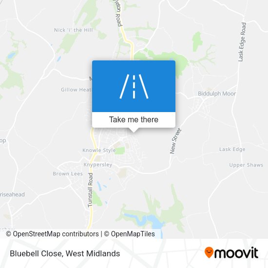 Bluebell Close map