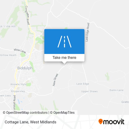 Cottage Lane map