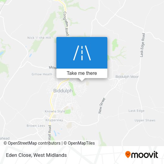 Eden Close map