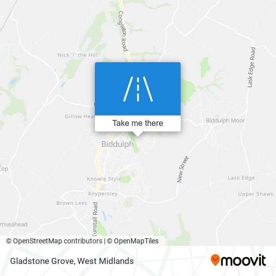 Gladstone Grove map