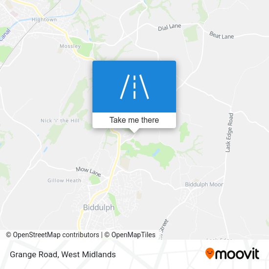Grange Road map