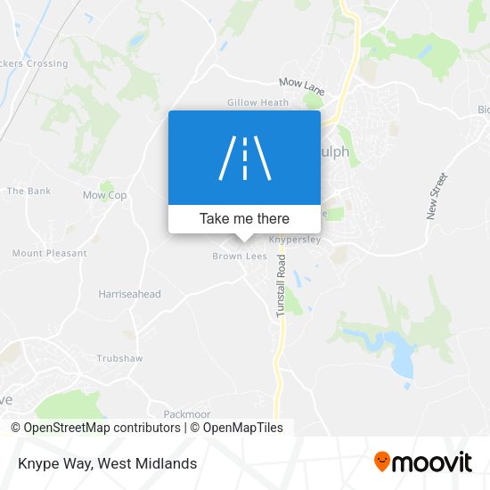 Knype Way map