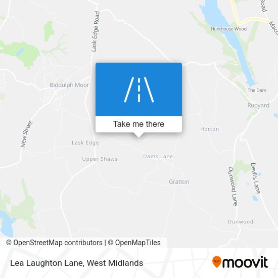 Lea Laughton Lane map
