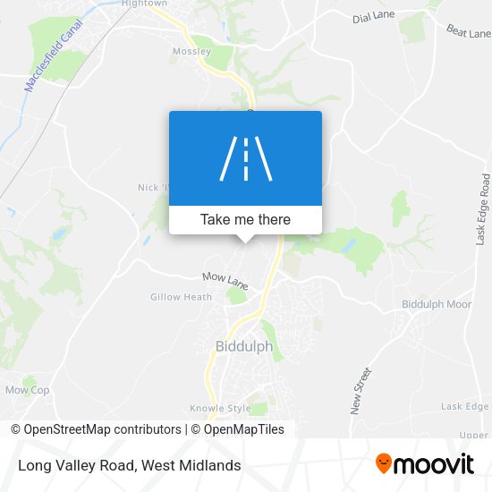 Long Valley Road map